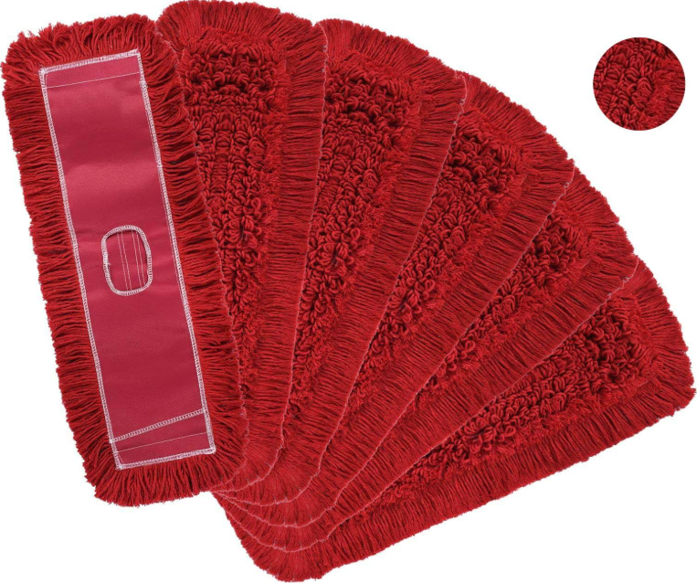 Red Cotton Yarn Commercial Dust Mop Replacement Head