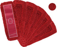 Red Cotton Yarn Commercial Dust Mop Replacement Head