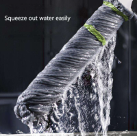 2-in-1 Long Handle Magic Twist Mop Twist Spin Floor Mop