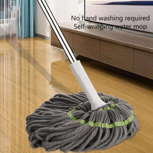 2-in-1 Long Handle Magic Twist Mop Twist Spin Floor Mop